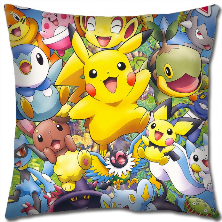 Pokemon Anime square full-color pillow cushion 45X45CM NO FILLING B1201