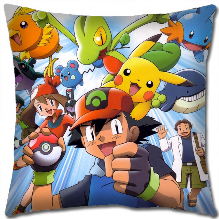 Pokemon Anime square full-color pillow cushion 45X45CM NO FILLING B1241