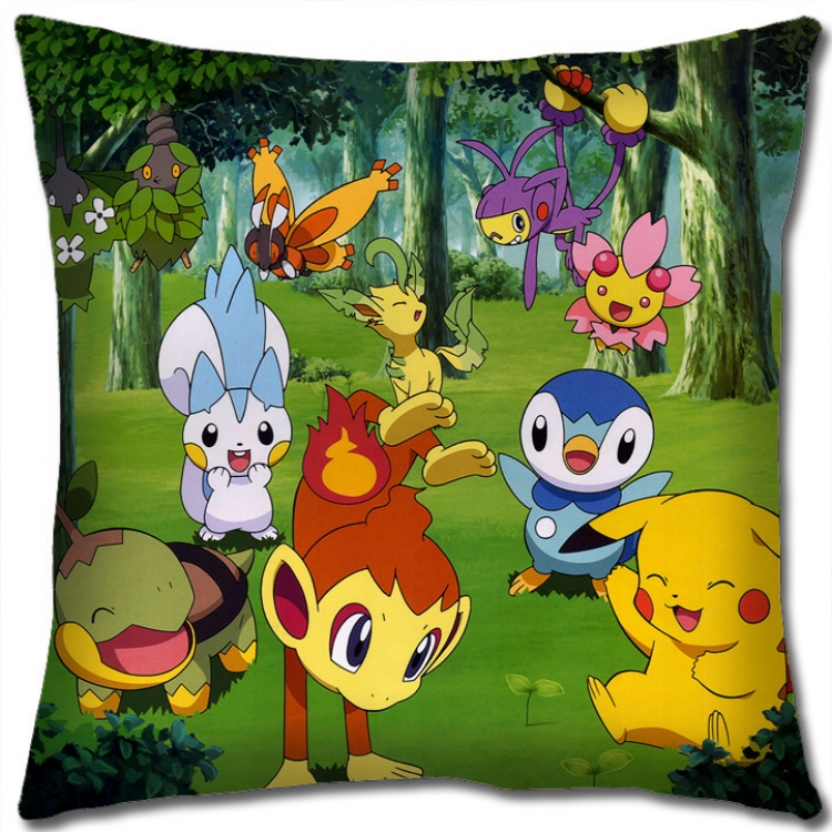 Pokemon Anime square full-color pillow cushion 45X45CM NO FILLING B1212