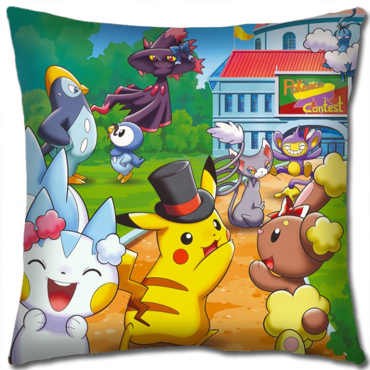 Pokemon Anime square full-color pillow cushion 45X45CM NO FILLING B1202