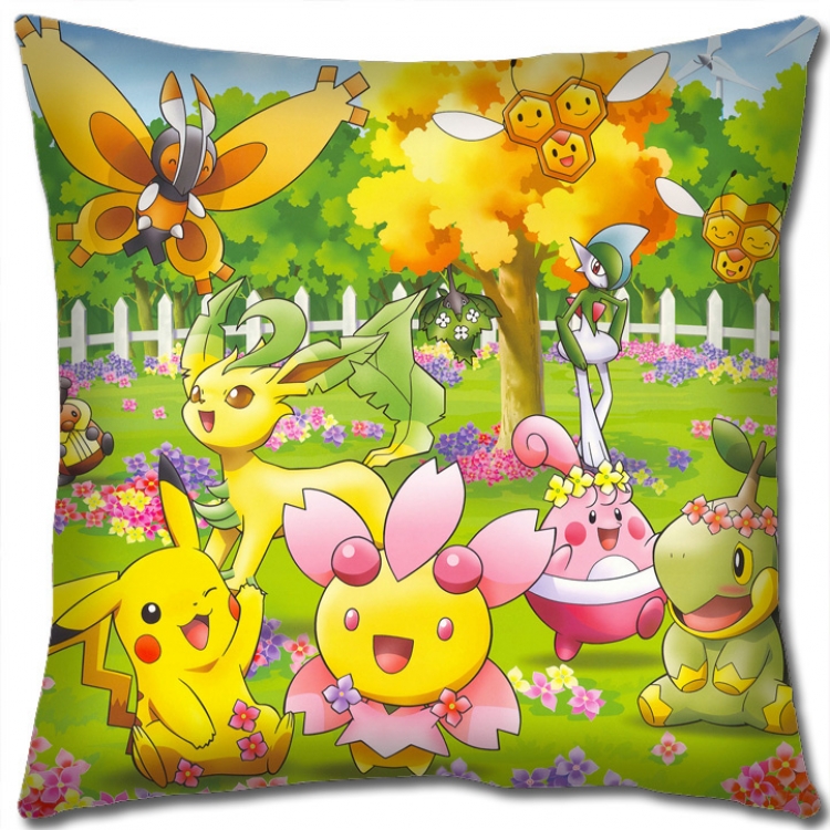 Pokemon Anime square full-color pillow cushion 45X45CM NO FILLING B1203