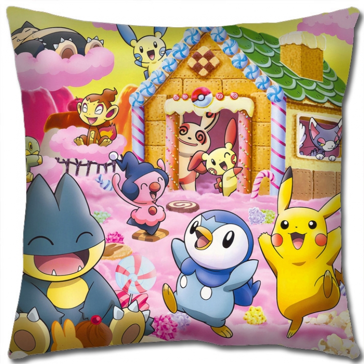 Pokemon Anime square full-color pillow cushion 45X45CM NO FILLING B1209