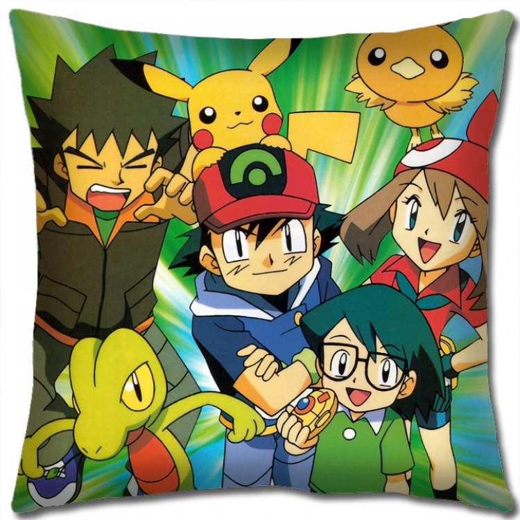 Pokemon Anime square full-color pillow cushion 45X45CM NO FILLING B1221