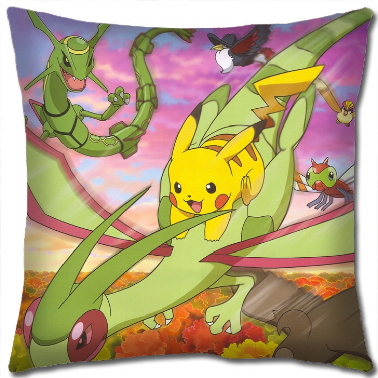 Pokemon Anime square full-color pillow cushion 45X45CM NO FILLING B1216