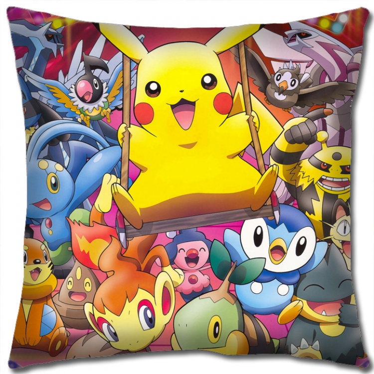 Pokemon Anime square full-color pillow cushion 45X45CM NO FILLING B1207