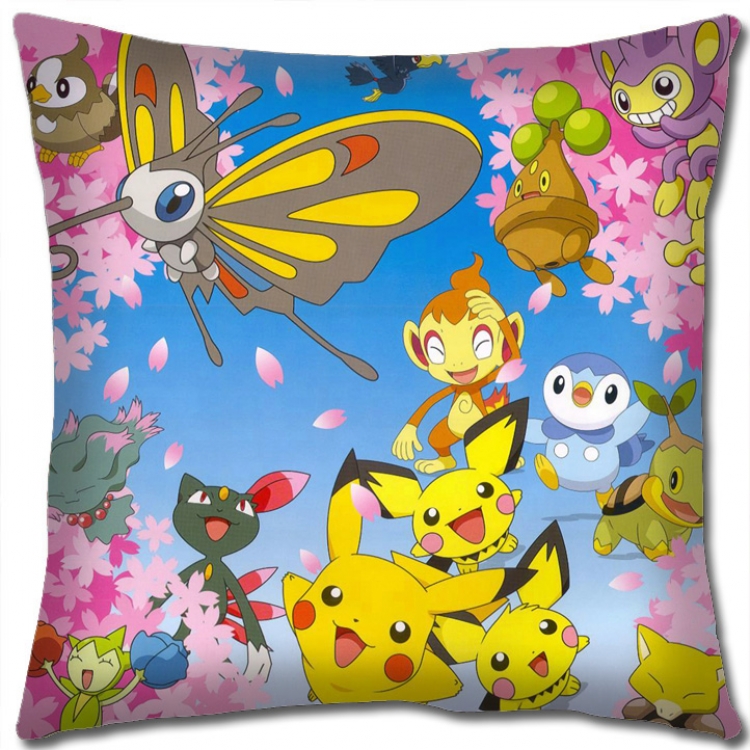 Pokemon Anime square full-color pillow cushion 45X45CM NO FILLING B1222