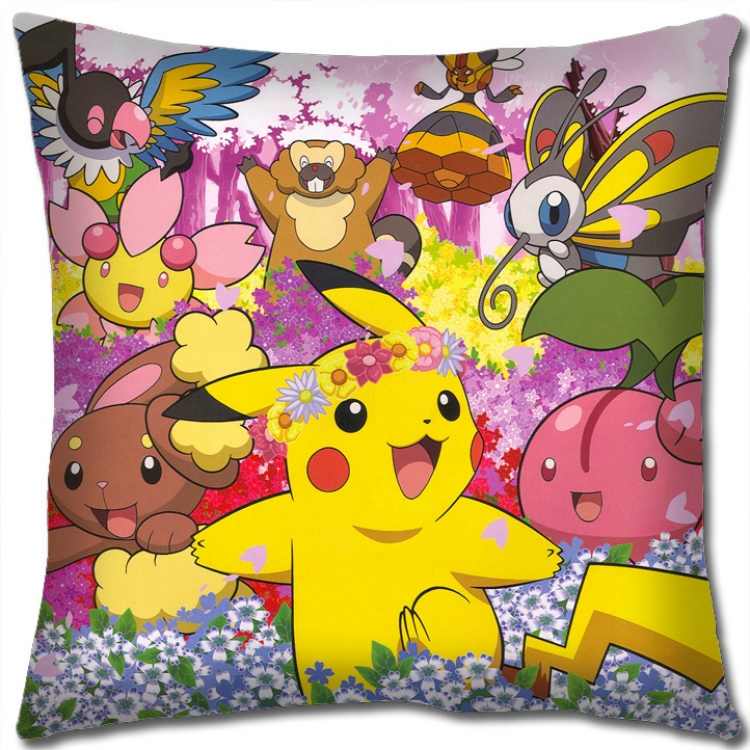 Pokemon Anime square full-color pillow cushion 45X45CM NO FILLING B1229