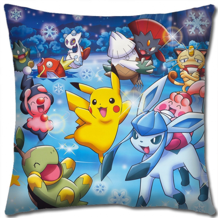 Pokemon Anime square full-color pillow cushion 45X45CM NO FILLING B1206