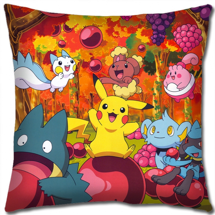 Pokemon Anime square full-color pillow cushion 45X45CM NO FILLING B1215