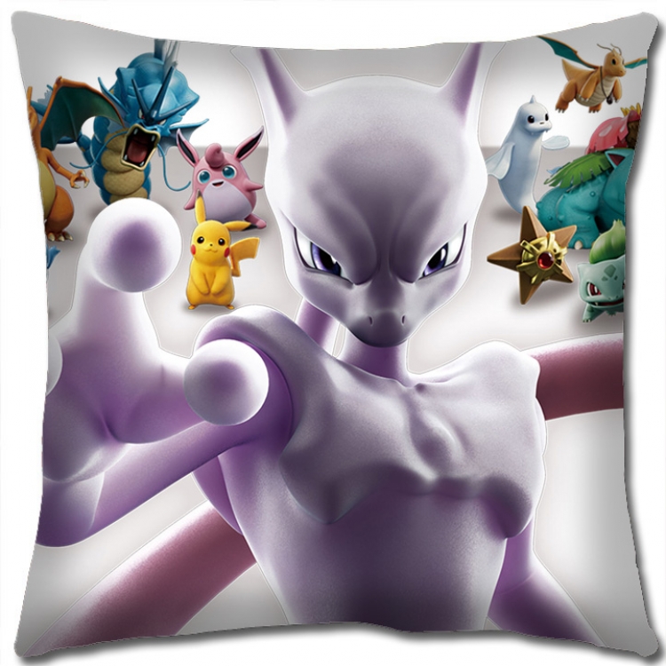 Pokemon Anime square full-color pillow cushion 45X45CM NO FILLING B1257