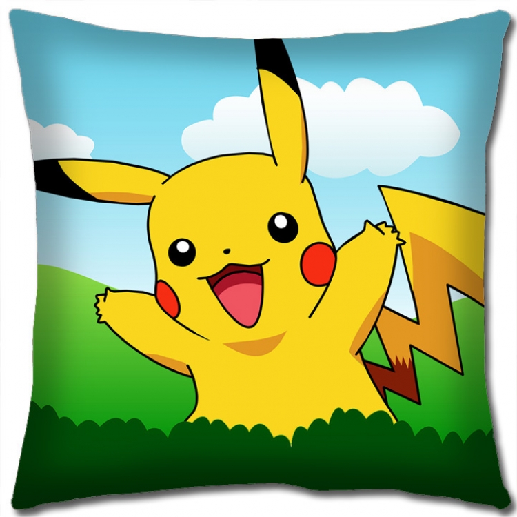 Pokemon Anime square full-color pillow cushion 45X45CM NO FILLING B1260