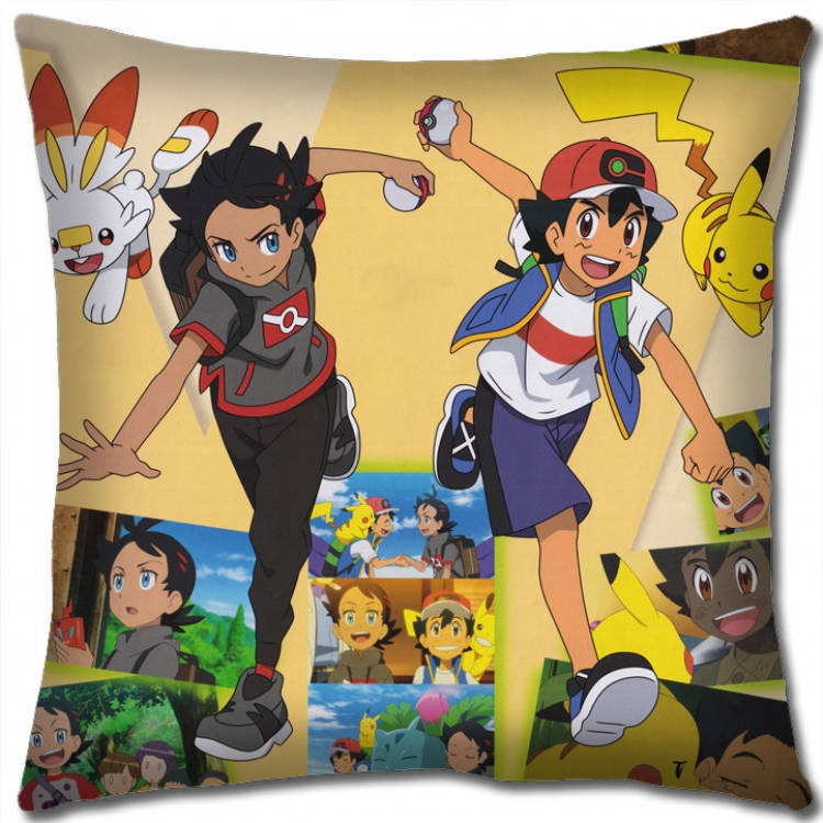 Pokemon Anime square full-color pillow cushion 45X45CM NO FILLING B1235