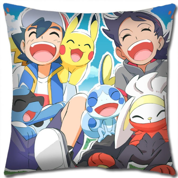 Pokemon Anime square full-color pillow cushion 45X45CM NO FILLING B1253