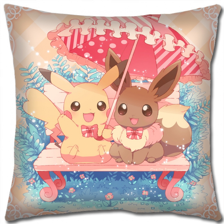 Pokemon Anime square full-color pillow cushion 45X45CM NO FILLING B1264