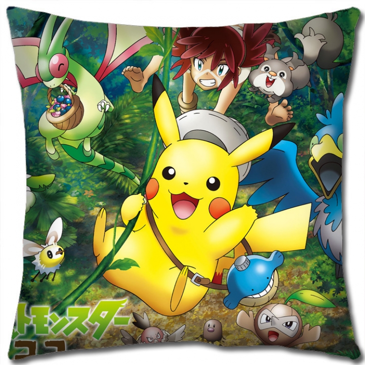 Pokemon Anime square full-color pillow cushion 45X45CM NO FILLING B1237