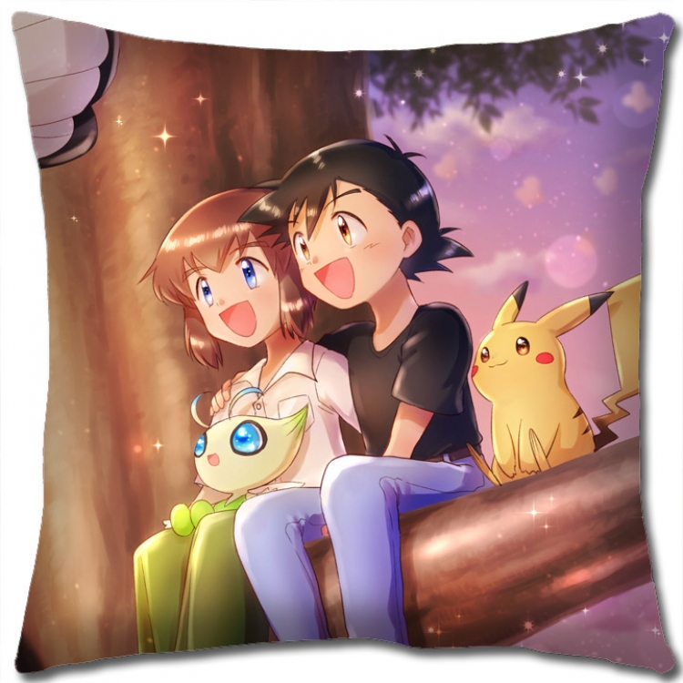 Pokemon Anime square full-color pillow cushion 45X45CM NO FILLING B1267