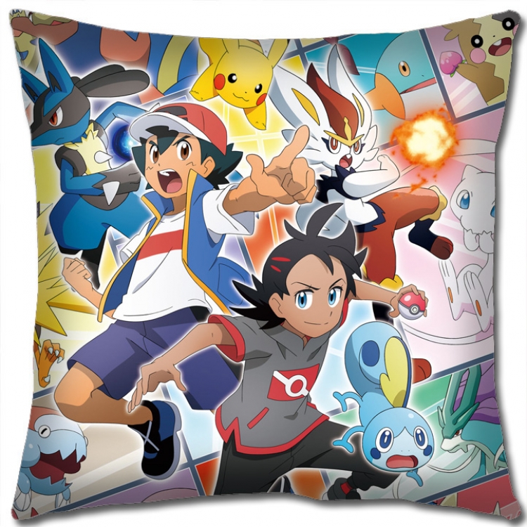Pokemon Anime square full-color pillow cushion 45X45CM NO FILLING B1236