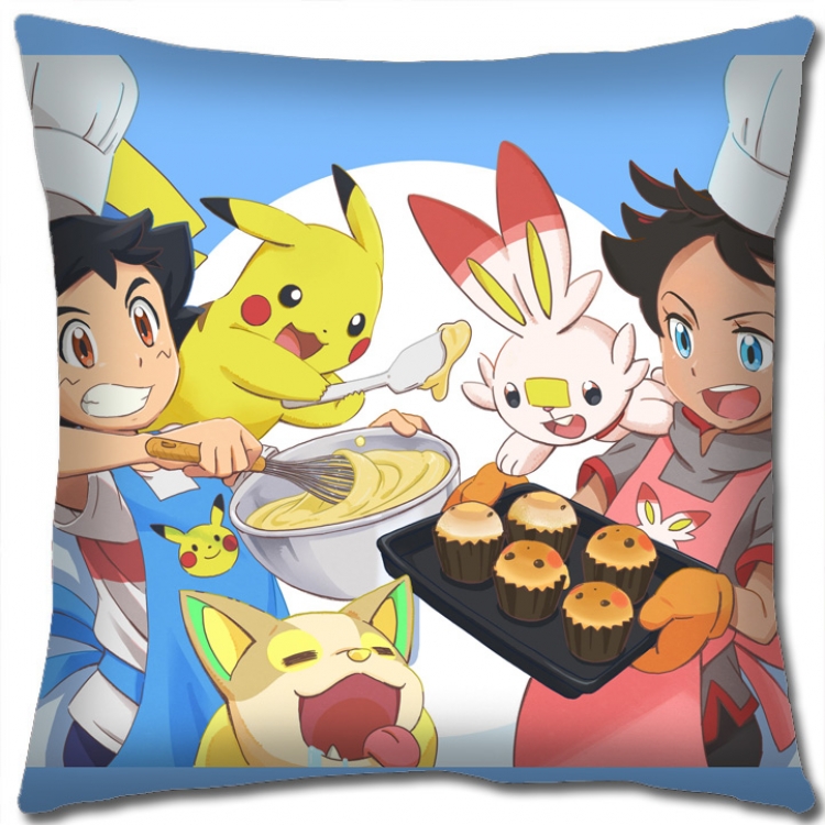 Pokemon Anime square full-color pillow cushion 45X45CM NO FILLING B1248