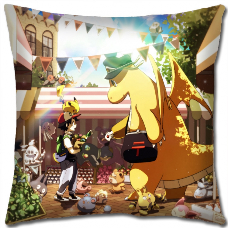 Pokemon Anime square full-color pillow cushion 45X45CM NO FILLING B1240