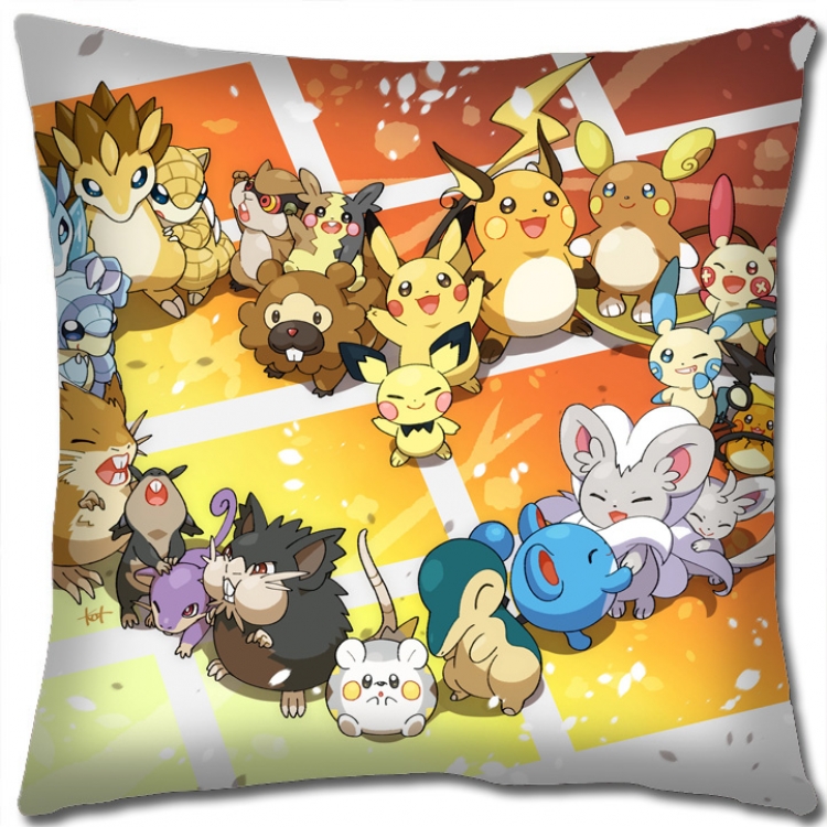 Pokemon Anime square full-color pillow cushion 45X45CM NO FILLING B1263