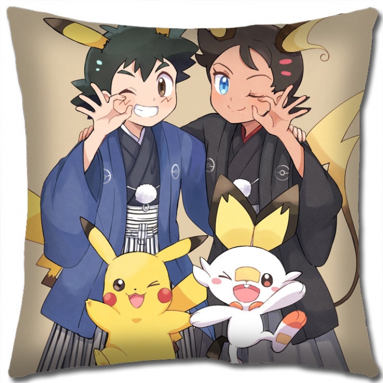 Pokemon Anime square full-color pillow cushion 45X45CM NO FILLING B1249