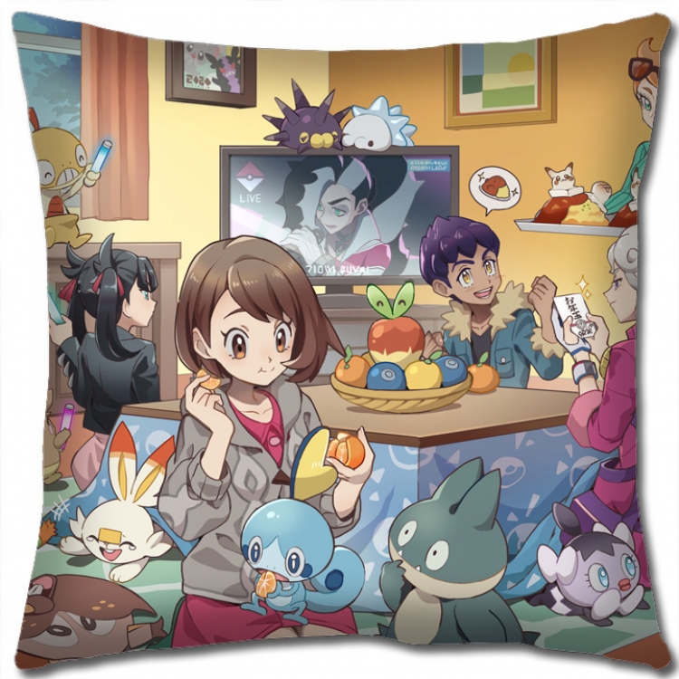 Pokemon Anime square full-color pillow cushion 45X45CM NO FILLING B1266