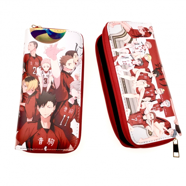 Haikyuu!! Full Color Printing Long section Zipper Wallet Purse style 1