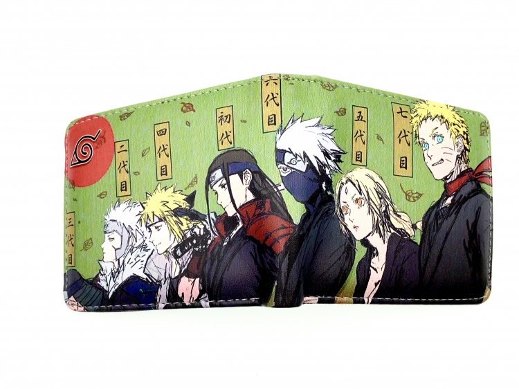 Naruto two fold  Short wallet 11X9.5CM 60G Style 23