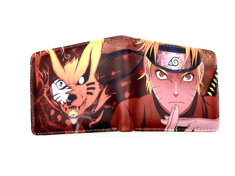 Naruto two fold  Short wallet 11X9.5CM 60G Style 26