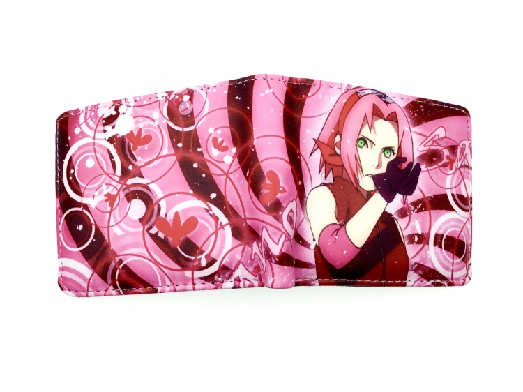 Naruto two fold  Short wallet 11X9.5CM 60G Style 24