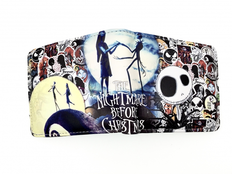 The Nightmare Before Christmas two fold  Short wallet 11X9.5CM 60G Style 4
