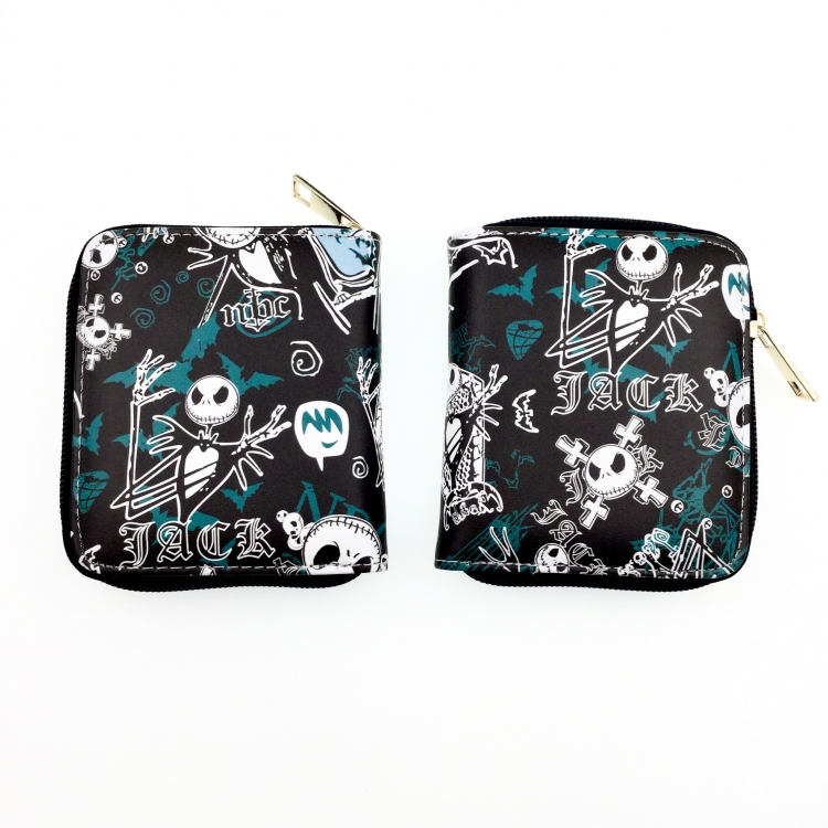 The Nightmare Before Christmas Anime short zipper wallet 12X10CM style 4