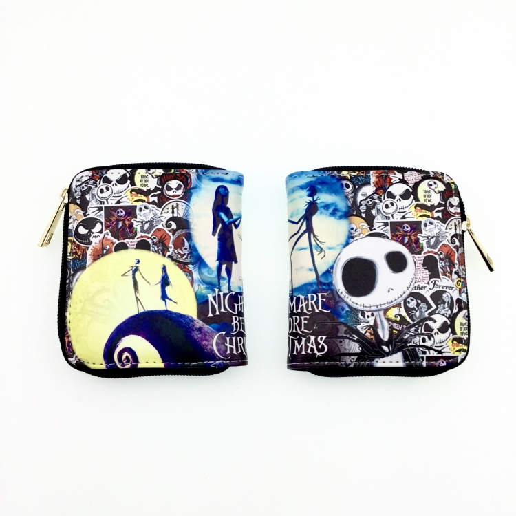 The Nightmare Before Christmas Anime short zipper wallet 12X10CM style 2