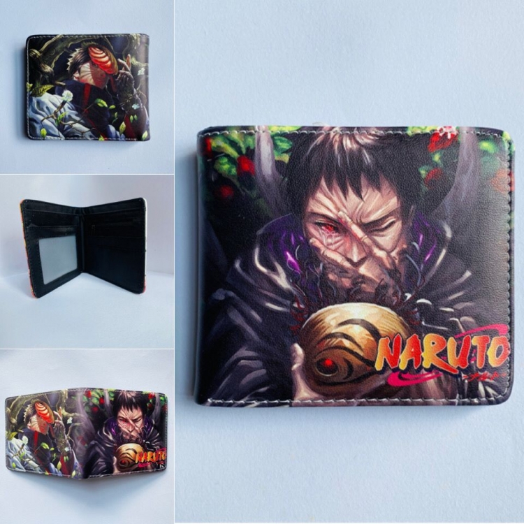 Naruto Full color  two fold short wallet purse 11X9.5CM 60G 502