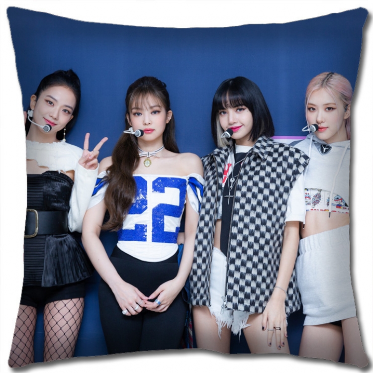 BLACK PINK Star group square full-color pillow cushion 45X45CM NO FILLING BP403