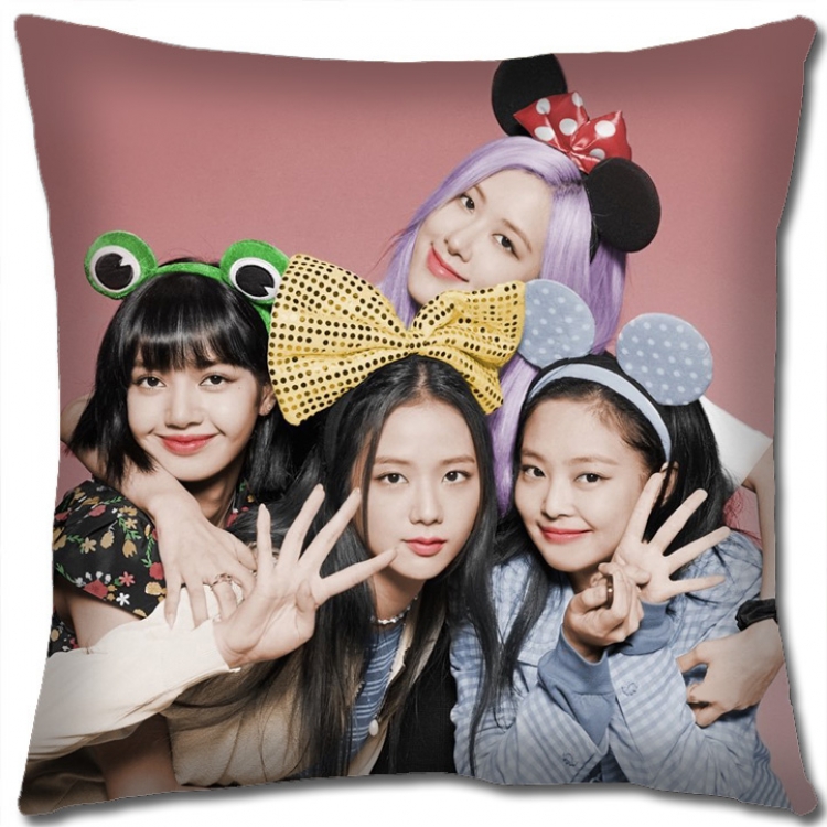 BLACK PINK Star group square full-color pillow cushion 45X45CM NO FILLING BP406