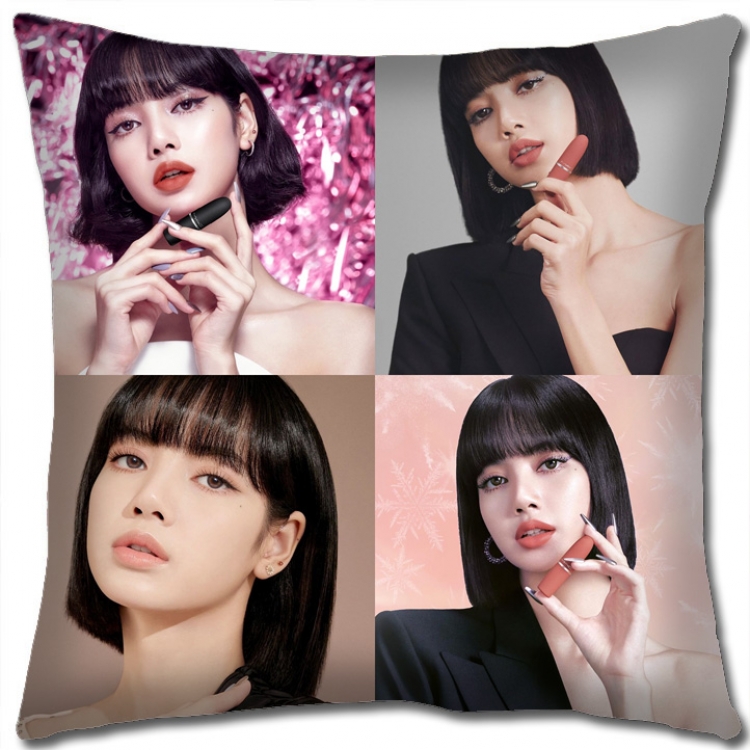 BLACK PINK Star group square full-color pillow cushion 45X45CM NO FILLING BP409A