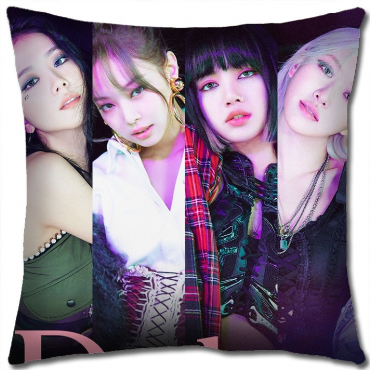 BLACK PINK Star group square full-color pillow cushion 45X45CM NO FILLING BP494