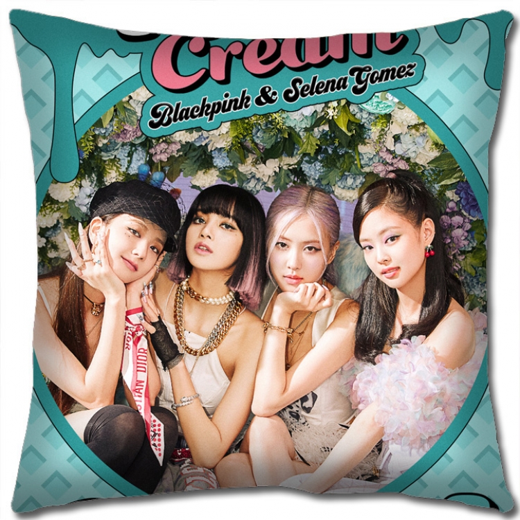 BLACK PINK Star group square full-color pillow cushion 45X45CM NO FILLING BP407