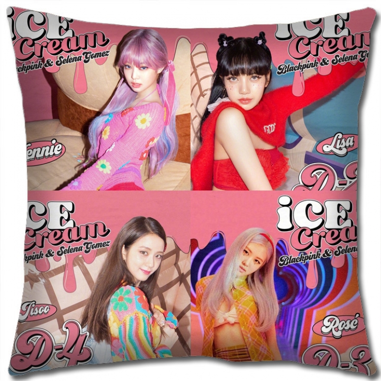 BLACK PINK Star group square full-color pillow cushion 45X45CM NO FILLING BP375A