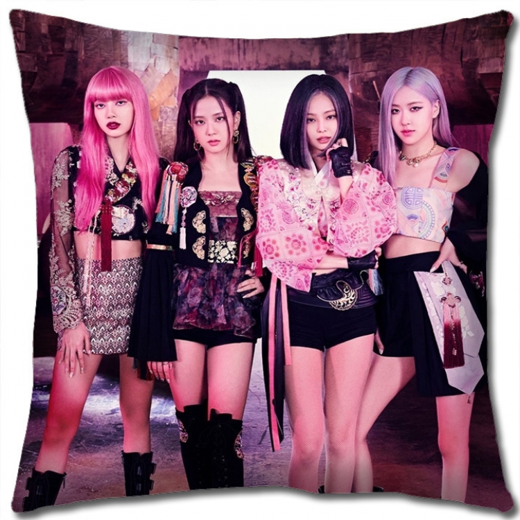BLACK PINK Star group square full-color pillow cushion 45X45CM NO FILLING BP405