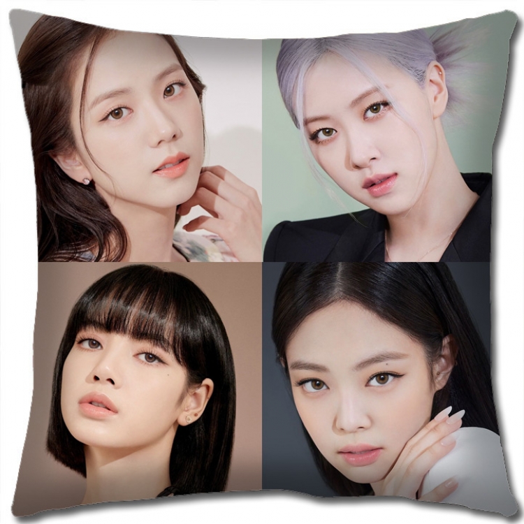 BLACK PINK Star group square full-color pillow cushion 45X45CM NO FILLING BP4098A