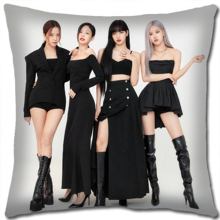BLACK PINK Star group square full-color pillow cushion 45X45CM NO FILLING