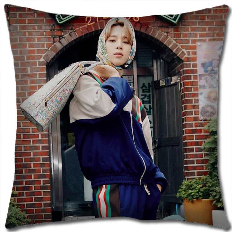 BTS Star group square full-color pillow cushion 45X45CM NO FILLING BS1114