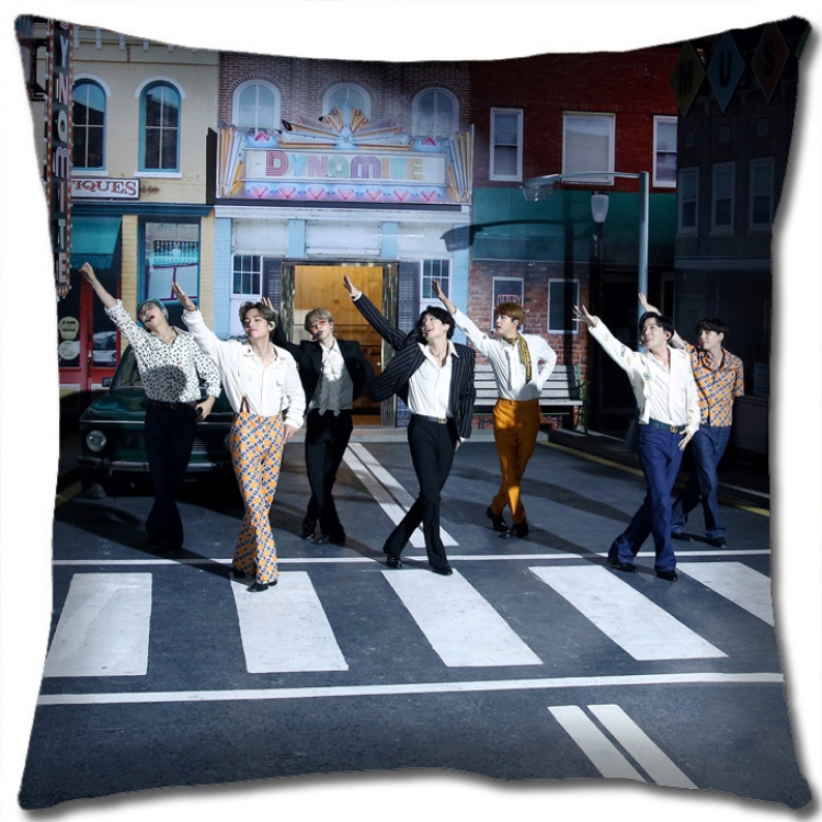BTS Star group square full-color pillow cushion 45X45CM NO FILLING BS1158