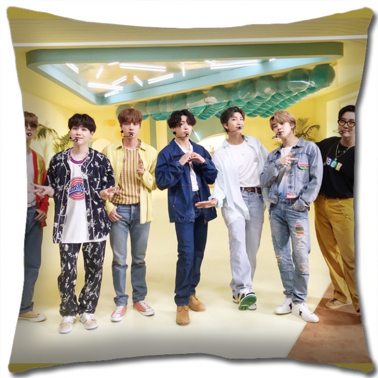 BTS Star group square full-color pillow cushion 45X45CM NO FILLING BS1154