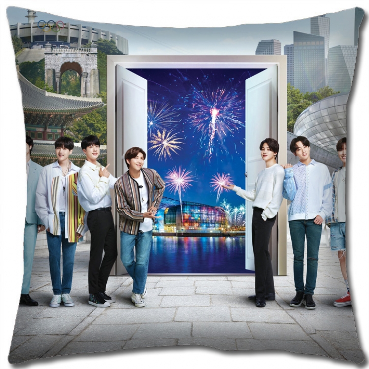 BTS Star group square full-color pillow cushion 45X45CM NO FILLING BS1170