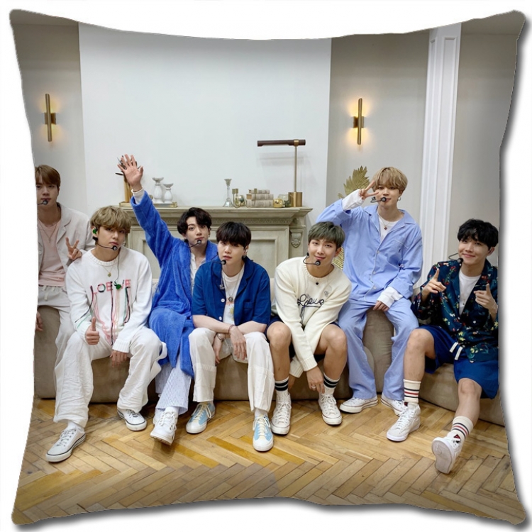 BTS Star group square full-color pillow cushion 45X45CM NO FILLING BS1235