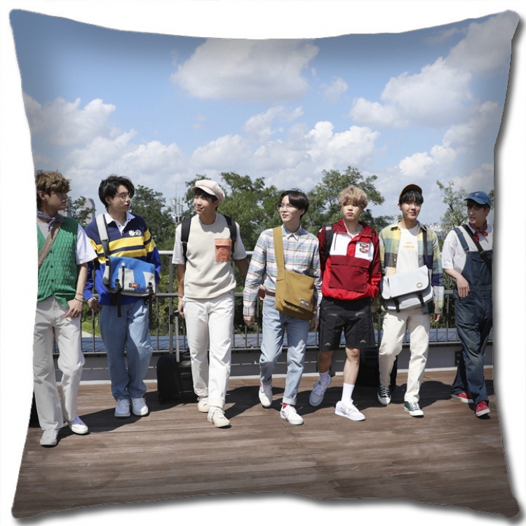 BTS Star group square full-color pillow cushion 45X45CM NO FILLING BS1124