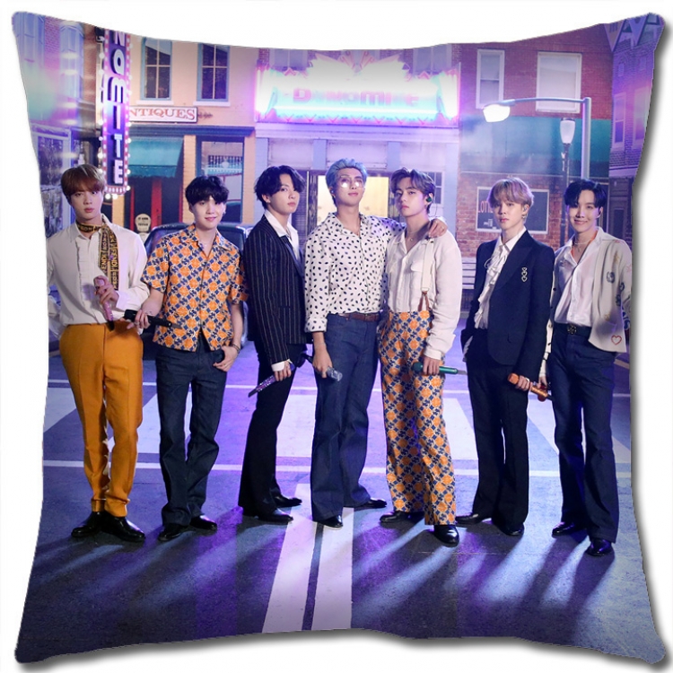 BTS Star group square full-color pillow cushion 45X45CM NO FILLING BS1157